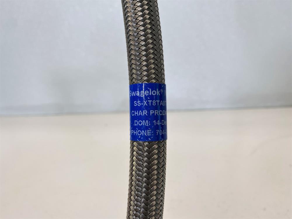 Swagelok NC/ETN Smooth Bore Braided Hose, SS-XT8TA8TA8-36